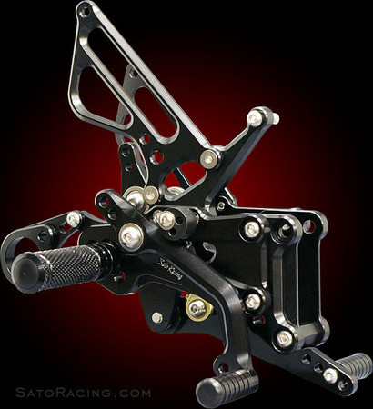 Sato Racing Bmw-S1Rsa Rearsets Black S1000Rr 09-13 Abs Model