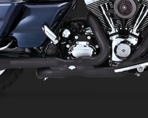 VANCE & HINES BLACK POWER DUALS HEADERS HEAD PIPES FL 09-16