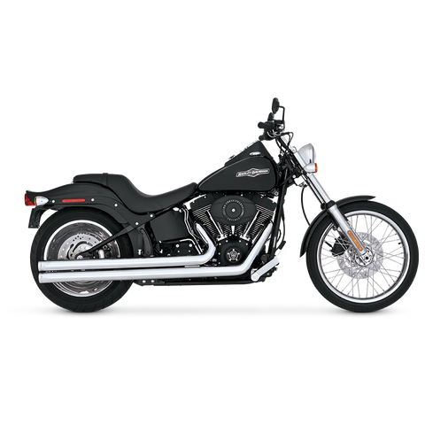Vance 17923 Chrome Long Big Shot Exhaust System Softail 86-11