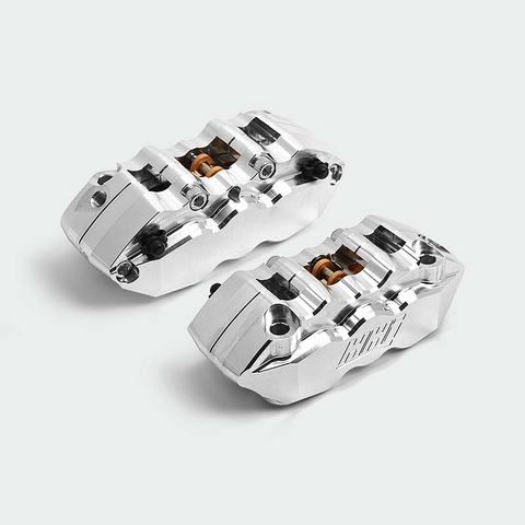 Hawg Halters FKDDCC6018D Chrome RADIAL MOUNT 6 PISTON DUAL CALIPER