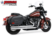 Freedom HD00031 Chrome Dual Independence Long Exhaust 86-17 softail