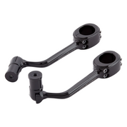 Arlen ness 400-043 Black Forged Highway peg mounts  1 1/4"