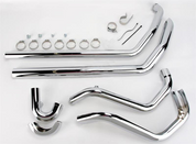 Bassani 11315A True Dual Exhaust Header Chrome 95-08 FL Touring