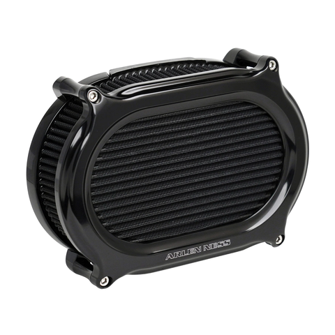 Arlen Ness 600-184 Stage 2 Oval Upgrade Air Filter Black