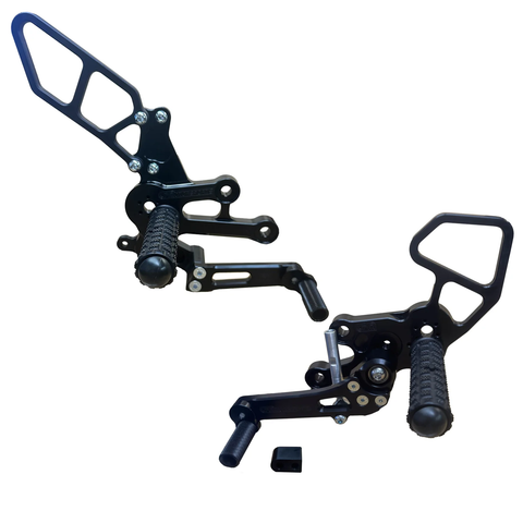 Woodcraft 05-0232B GSX-8 S/R Complete Std Shift Rearset Kit W/Pedals