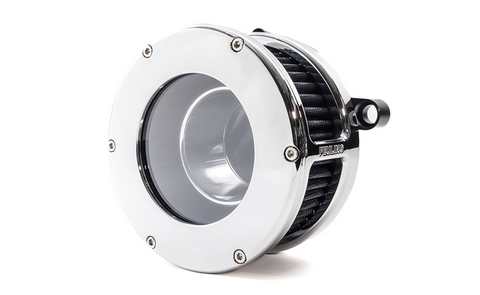 Feuling 5578 Ba Air Cleaner Kit Clear / Chrome W Black Filter 24-25 Fl ...