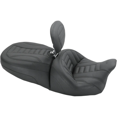 Mustang 79593 One-Piece Vintage 2-Up Touring Seat - Freewheeler