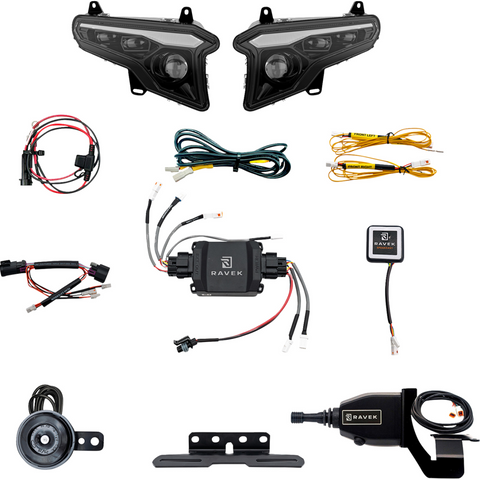Takaya Eliminator Stealth Spot 6台セット Ravek 64-9010SLH Gen3 Speakeasy Turn Signal Kit Polaris XPEDITION