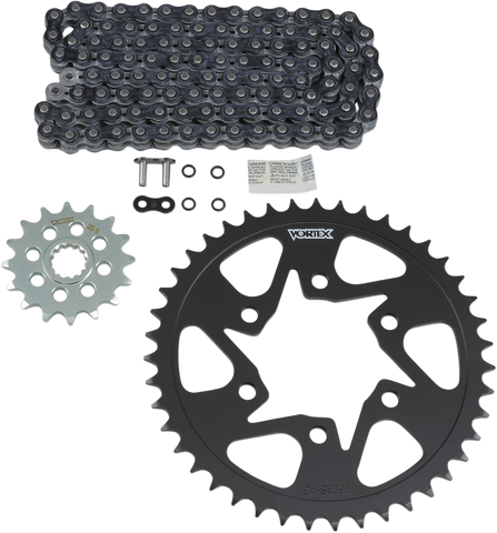 VORTEX CK6387 Chain and Sprocket Kit - WSS - Black - Kawasaki ZX