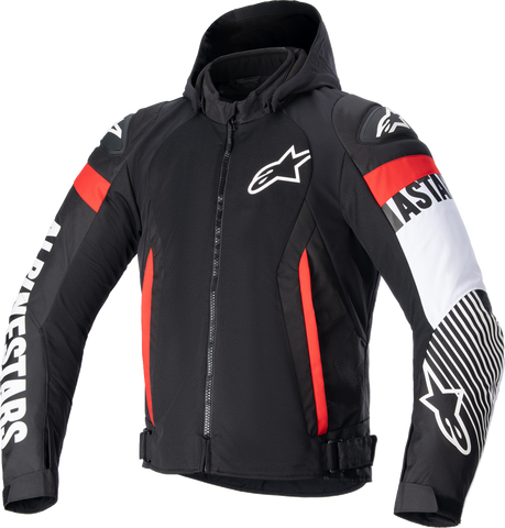 ALPINESTARS 3306423-1231-4X Zaca Air Jacket - Black/White/Red Fluo 4XL