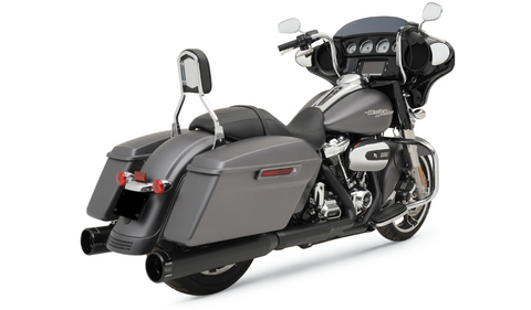 Open Box KHROME WERKS 202825 Black 4.50 HP-Plus Slip On Mufflers