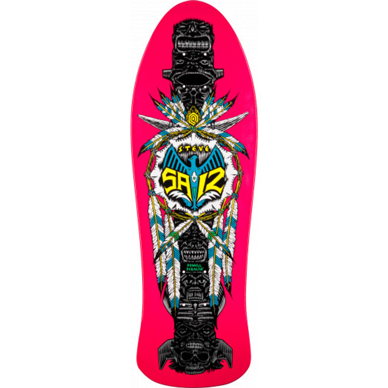 Powell Peralta Steve Saiz Totem Pink Skateboard Deck - 10 x 30.81