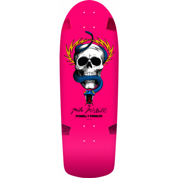 Powell Peralta McGill Skull and Snake Skateboard Deck Hot Pink - 10 x 30.125