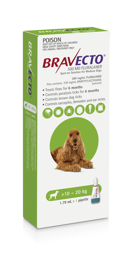 Buy Bravecto Spot On for Medium Dogs Discount Pet Meds