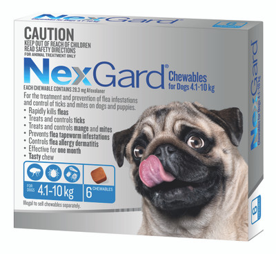 NEXGARD BLUE FOR MEDIUM DOGS 4.1-10KG 6 PACK