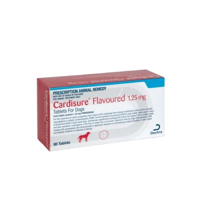 CARDISURE 1.25MG flavoured TABLETS 100 - Pimobendan