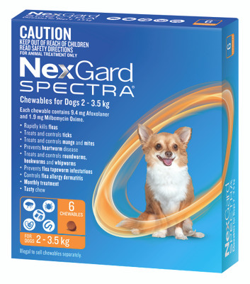NEXGARD SPECTRA Very Small Dog Orange