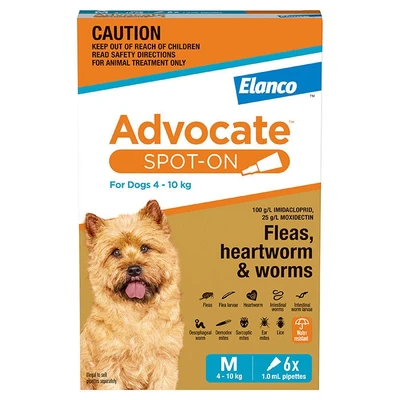 ADVOCATE Medium Dog Aqua 4-10kg