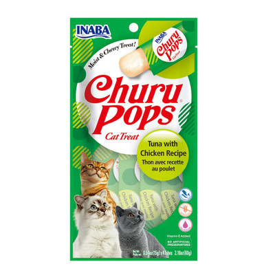 INABA CHURU POPS Tuna with Chicken (CAT TREAT) 15g x 4pcs