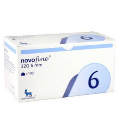 Novofine Insulin Needles 32G 6mm - 100pk