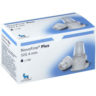 Novofine Plus Insulin Needles 32G 4mm - 100pk Novofine Plus Insulin Needles 32G 4mm - 100pk