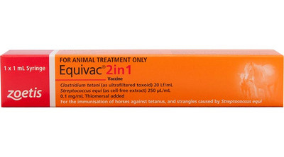 Equivac 2 in 1 Vaccine for Horses 20s Equivac 2 in 1 Vaccine for Horses 20s