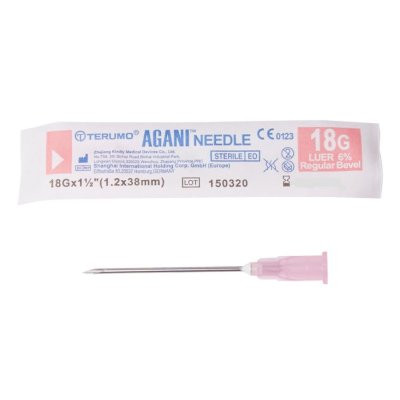 NDLS AGANI Needle 18G 1 1/2 INCH (100 Needles) NDLS AGANI Needle 18G 1 1/2 INCH (100 Needles)