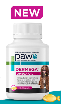PAW Dermega Omega 3 & 6 Capsules