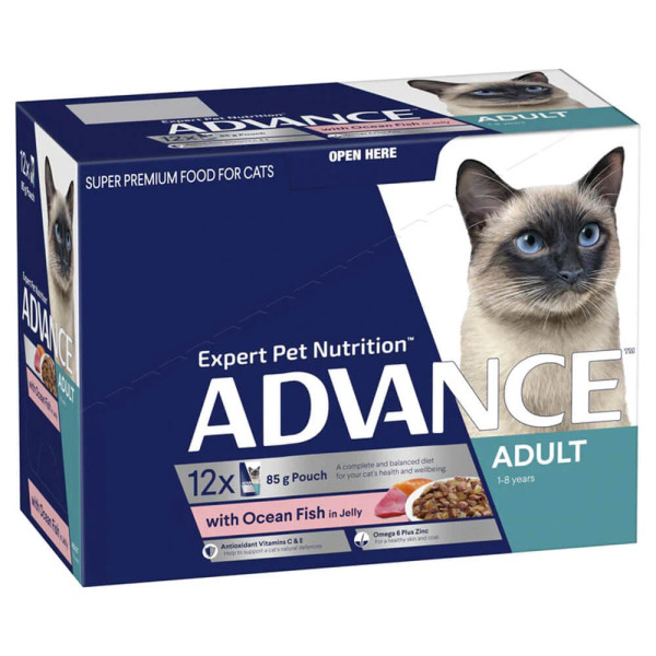 ADVANCE FELINE ADULT FISH AND JELLY 12X85GM