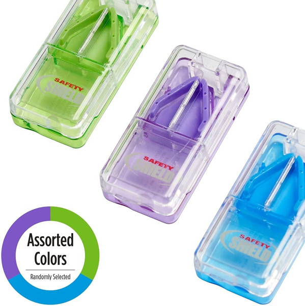 Pill Cutter with Safety Shield