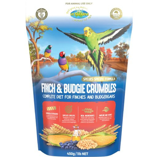 Finch & Budgie Crumbles 450g