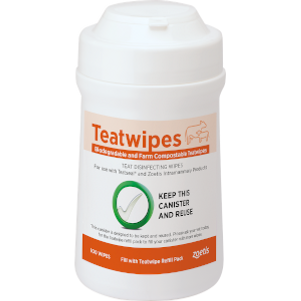 Teat Disinfecting Wipes by Zoetis 100s