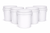 5 gallon pails (buckets) in WHITE color - SET OF  FIVE