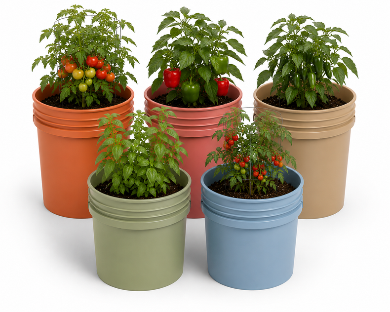 Earth Tone 5-Gallon Buckets