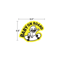 Baby Boy Skater On Board Bumper Sticker for your car window
