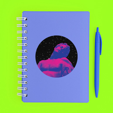 Sleep Statue holographic 3" sticker - 3