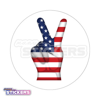 Patriotic Peace Sign - 1