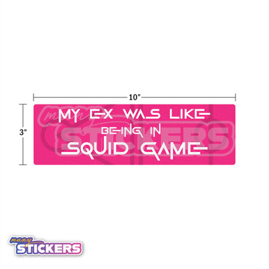 My Ex and Red Light Bumper Sticker Pack - 4