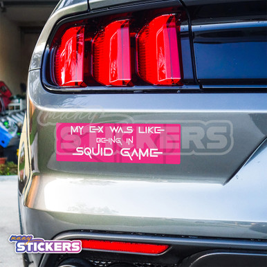 My Ex and Red Light Bumper Sticker Pack - 5