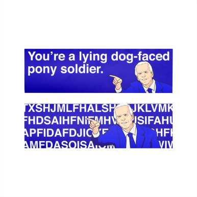 Biden - Alphabet and Dog Faced Pony Soldier Sticker Pack - 1