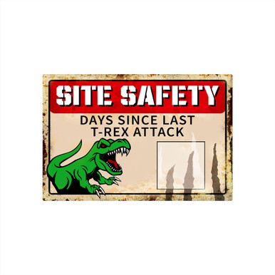 T-Rex Safety Sign, 12x8" - 1