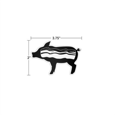 Pig Bacon Skeleton 2-Pack,  3.75x2" - 3