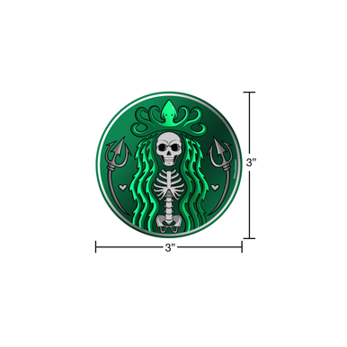 Death Siren Food Mascots, 3x3" - 3