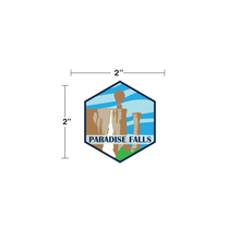 Paradise Falls Destination Sticker