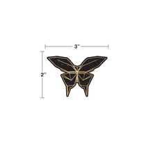 Origami Brushed Gold Butterfly Stars Sticker