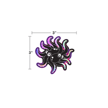 Holographic Twin Octopus Sun Stickers