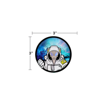 Bird Skull Astronaut in Space Sticker, 3"