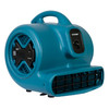 XPOWER P-600A - XPOWER P-600A 1/3 HP Large Industrial Floor Fan, Air Mover with Build-in Power Outlets SIDE 2