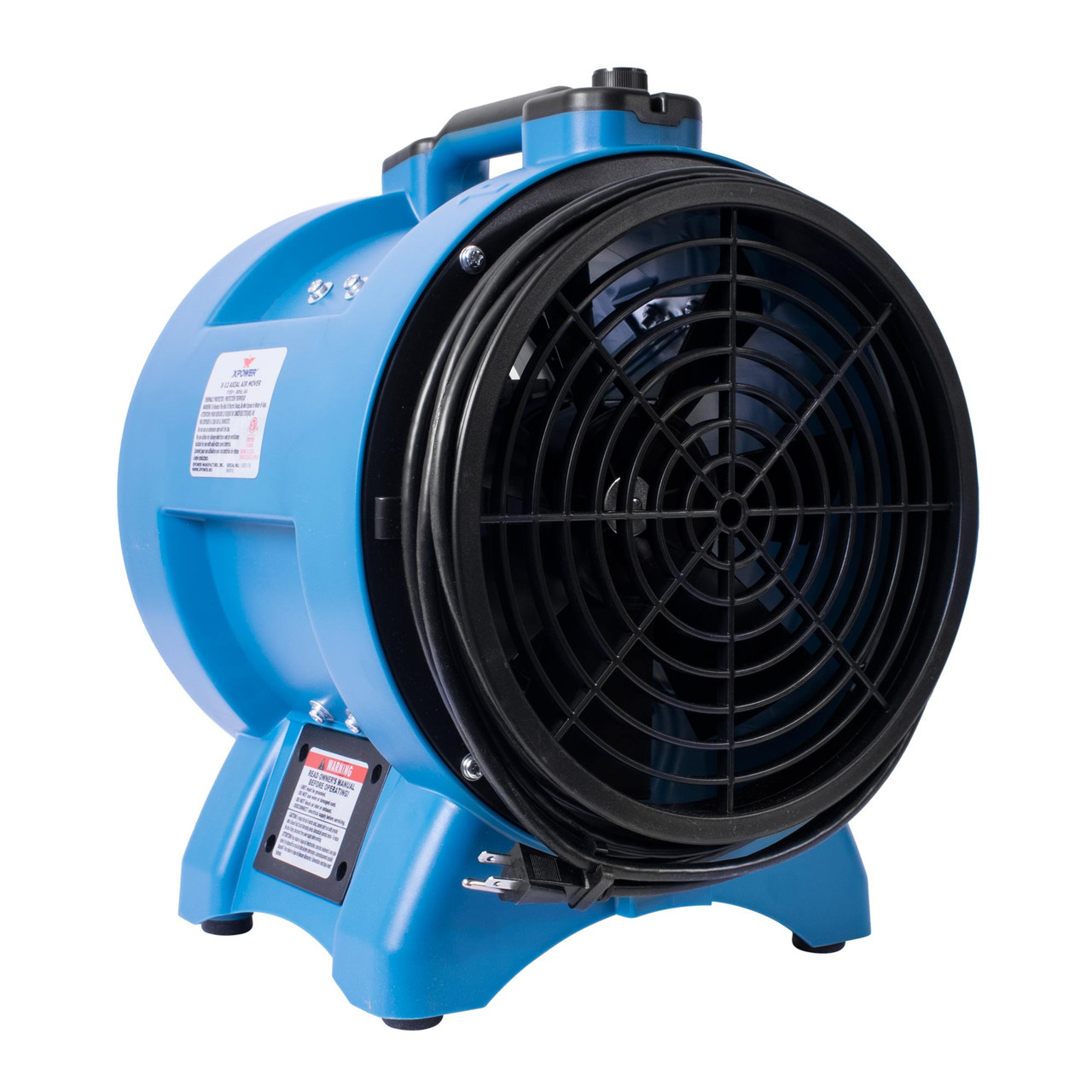 XPOWER X-12 Industrial Confined Space Fan (1/2 HP) FRONT