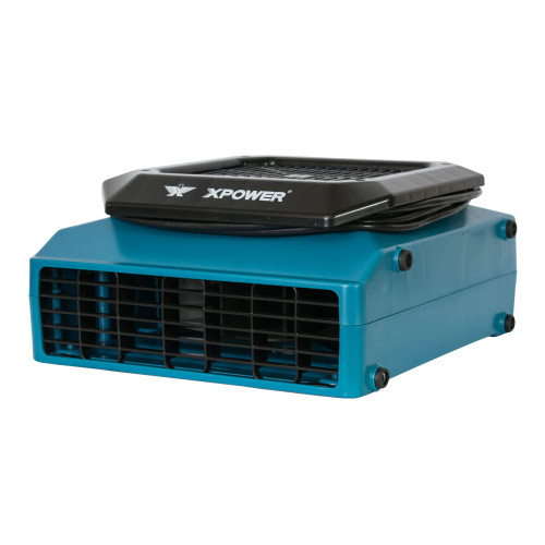 XPOWER XL-730A 1/3 HP, Sealed Motor Low Profile Fan, Air Mover with Build-in GFCI Power Outlets for Daisy Chain